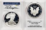 World Coins and Other 1986-S Proof Silver Eagle 1 oz TD Rogers -