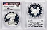 World Coins and Other 2015-W Proof Silver Eagle 1 oz FDI John Mercanti Philadelphia -