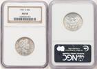 US 25C 1901-S Barber Quarter NGC AU58