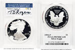 USA Certified Silver Eagles Proof Silver Eagle 1 oz TD Rogers 1994-P Certified Silver American Eagles PCGS MS70