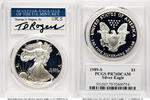 Bullion Münzen Proof Silver Eagle 1 oz TD Rogers 1989-S Silver Eagles PCGS MS70