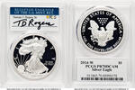 Bullion Münzen Proof Silver Eagle 1 oz TD Rogers 2014-W Silver Eagles PCGS MS70