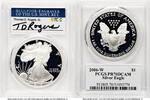 Bullion Münzen Proof Silver Eagle 1 oz TD Rogers 2006-W Silver Eagles PCGS MS70