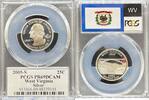 1/4 Dollars Silver Statehood Quarters West Virginia Washington 50 States Quarters -
