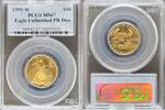 USA Certified Gold Eagles G$10 Eagle Unfinished PR Dies Certified Gold American Eagles -
