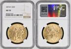 Goldmünzen $20 Liberty 1874-S Liberty Head $20 NGC AU55