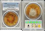 Bullion Münzen Silver Eagle UNC Details Toned 1998 Silver Eagles PCGS UNC Detail