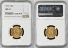 Goldmünzen 1894-S Liberty Head $5 NGC MS62