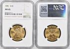 Goldm&uuml;nzen $10 1901 Liberty Head $10 NGC MS65 3,380.00 US$  +  30.00 US$ shipping