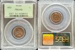 Halber Cent und Cents Indian Cent  OGH 1893 Indian Cent PCGS PR64RB 3,370.99 元  ＋  303.39 元 运费