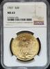 Goldmünzen $20 St Gaudens 1927 St. Gaudens $20 NGC MS63