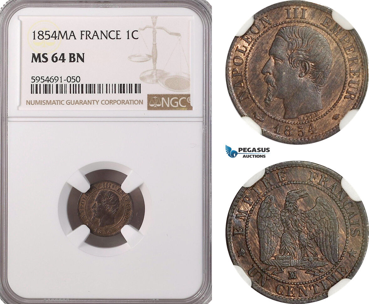 France Centime Napoleon Iii Ngc Ms Bn Ma Shops