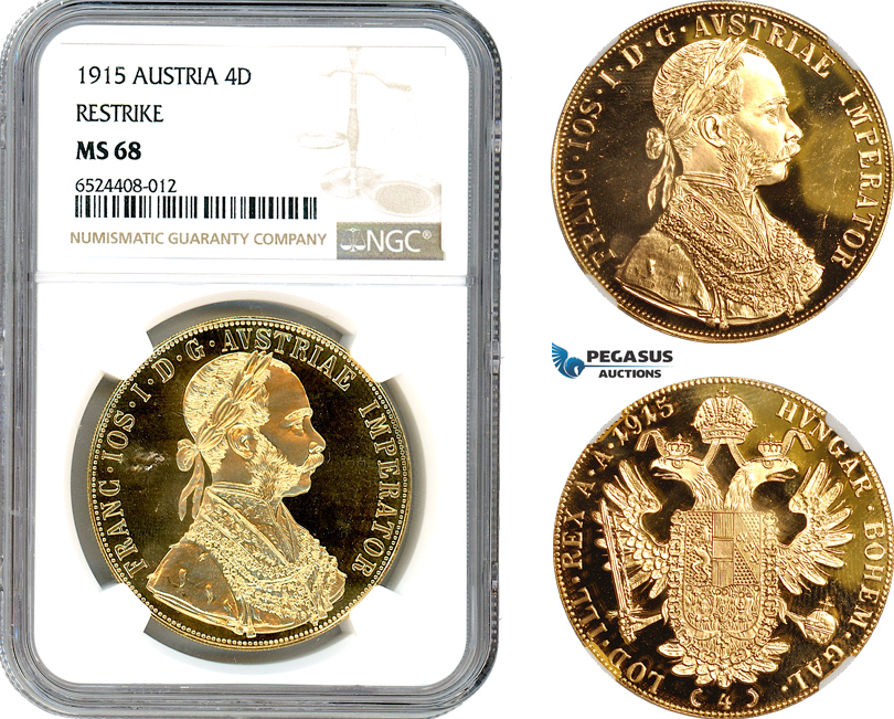 1915 Austria Ducat MS68 NGC HK Precious Collectibles - Gold 4