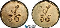 Portugal & Brazil Monetary Weight for 6400 Reis, 36 Shillings -