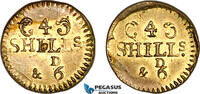 Monetary Weight for 800 Reis, 4 Shillings 6 Pence  Portugal & Brazil  EF