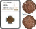 Germany, Saxony 1 Pfennig -