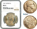 5 Lati 1931 Latvia  NGC MS61