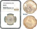 250 Lei 1939 Romania  NGC MS63