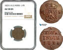 Netherlands East Indies 1/4 Stuiver -