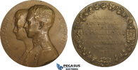 Belgium Bronze Medal Leopold & Astrid of Sweden -