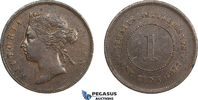 Straits Settlements Cent Victoria -