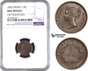 Straits Settlements 1/4 Cent Victoria -