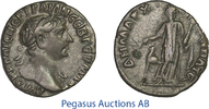 Roman Provincial AR Drachm Arabia Patraea, Bostra, Trajan (98-117 AD) -