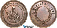 Greece & Turkey Bronze Medal Constantinople, Saint Saba, Founder of Mar Saba Monastery in Palestine -