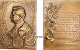 France WW1 Bronze Plaque Medal Marshal Joffre -