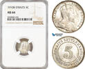 Straits Settlements 5 Cents Edward VII -