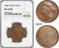 Straits Settlements 1 Cent Victoria -