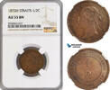 Straits Settlements 1/2 Cent Victoria -