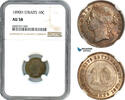 Straits Settlements 10 Cents -