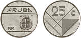 25 Cent Aruba jaar 2005 BU / BU
