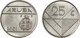 25 Cent Aruba jaar 2005 BU / BU