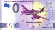 Verenigde Staten 0 Euro 0 Euro biljet USA 2023 - Military Aviation Museum - Messerschmitt ME262 -