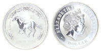 Australia Australië Lunar 1 Paard 2002 1 ounce silver -
