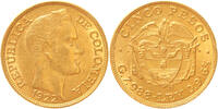 Colombia 5 pesos Colombia 5 pesos gold 1922 -