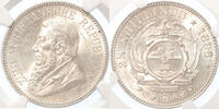 2 1/2 Shilling South Africa Paul kruger 2 1/2 Shilling 1896 silver /MS63 -