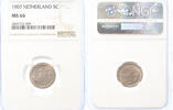 5 cent Netherlands 5 cent 1907 MS66 -