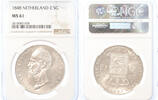 2½ gulden Netherlands 2½ gulden 1848 MS61 -