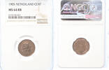 1 cent Netherlands 1 cent 1905 MS64RB -