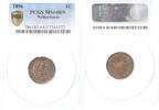 1 cent Netherlands 1 cent 1896 MS64BN -