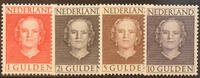 Nederland NVPH nr. 534/537 Koningin Juliana en face postfris -