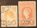 Nederland NVPH nr. 104/105 Jubileumzegel met opdruk 1920 gestempeld -