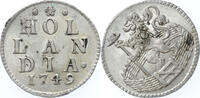 Holland Duit zilver 1749 BU