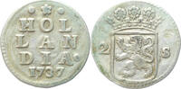 Holland Dubbele wapenstuiver 1737/36 EF