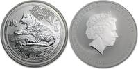  2010  Australië Lunar 2 Tijger 2 ounce silver 