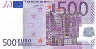 500 Euro 500 Euro biljet 2002 met handtekening W.F. Duisenberg (S/J001) -