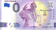 0 Euro   biljet Vaticaan 2022 - Pope Francis MISPRINT 
